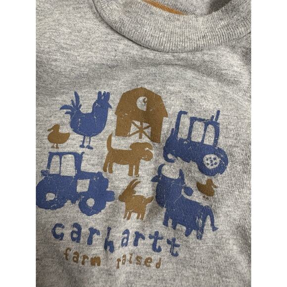 Carhartt 24M Farm Raised Bodysuit & Polo Ralph Lauren 2T Maroon Shirt Bundle - Picture 7 of 7